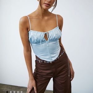 Glassons Satin Ruched Bust Corset Top